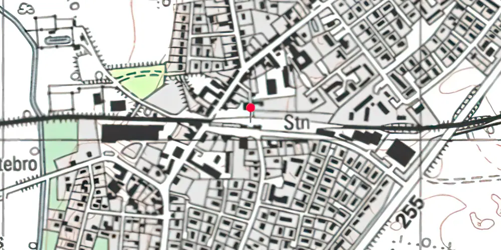 Historisk kort over Stenlille Station 
