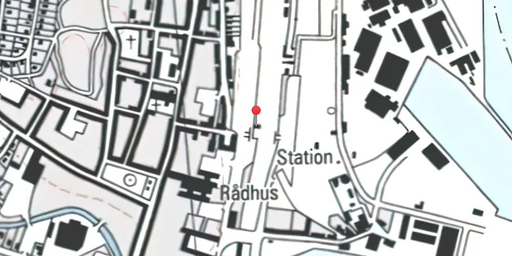 Historisk kort over Køge Station 