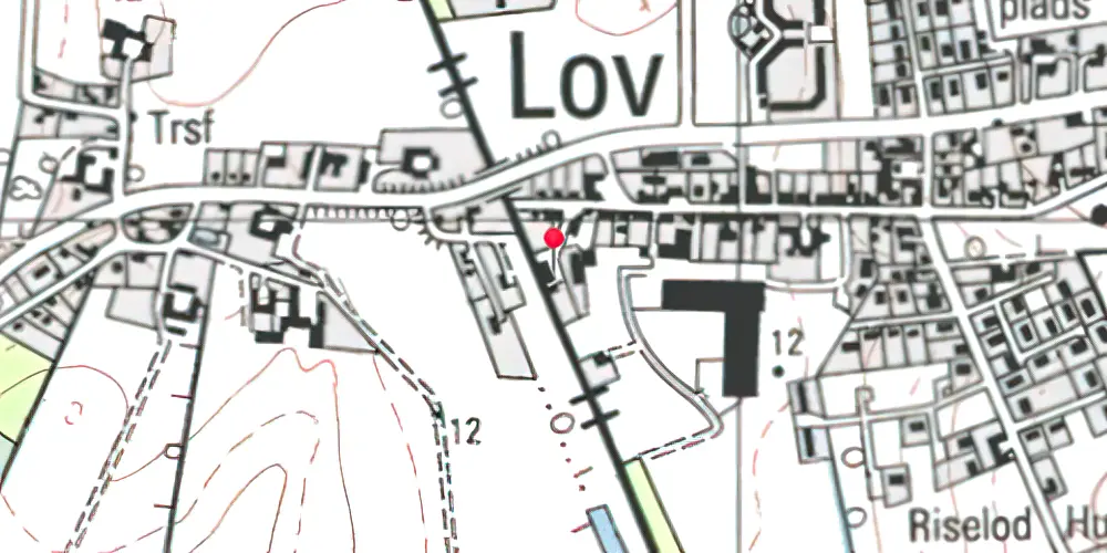 Historisk kort over Lov Station