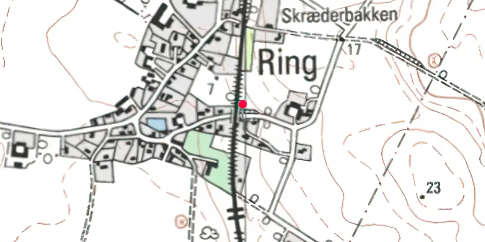 Historisk kort over Ring Trinbræt 