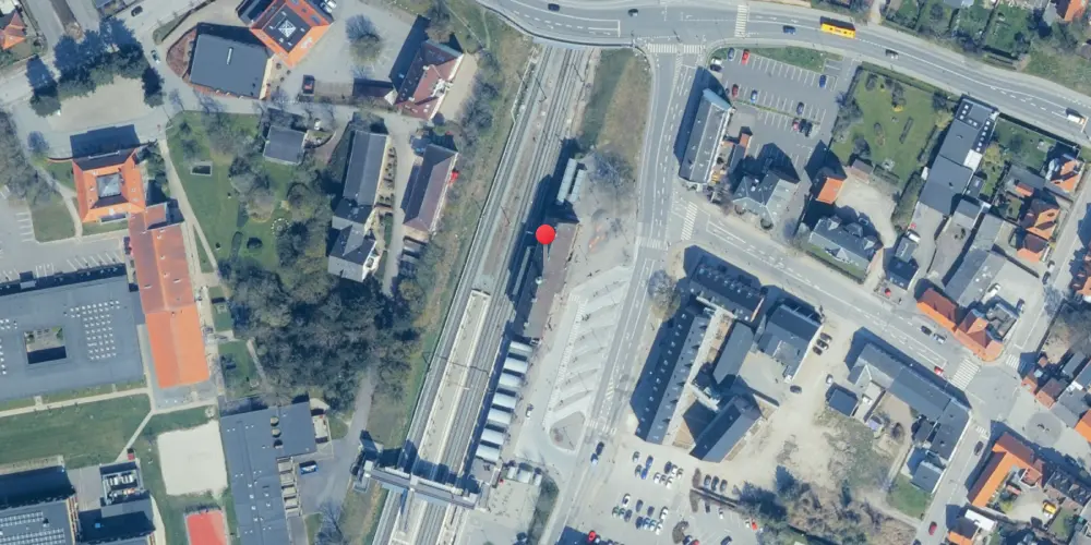 Historisk kort over Vordingborg Station