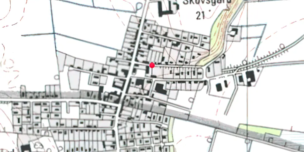 Historisk kort over Skovsgård Station
