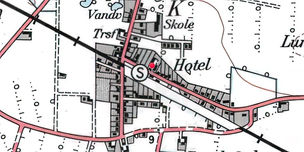 Historisk kort over Biersted Station