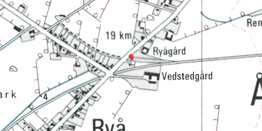 Historisk kort over Ryaa Station