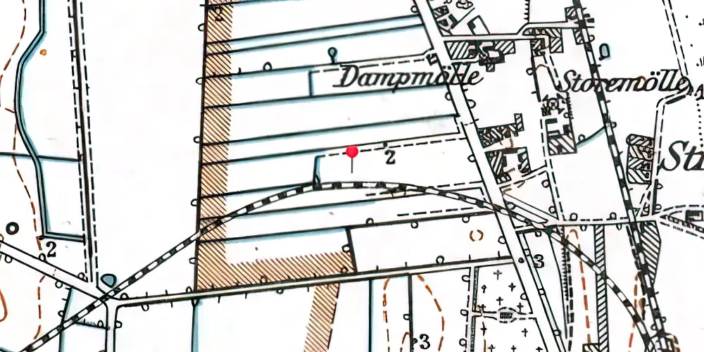 Historisk kort over Københavnsvej Trinbræt