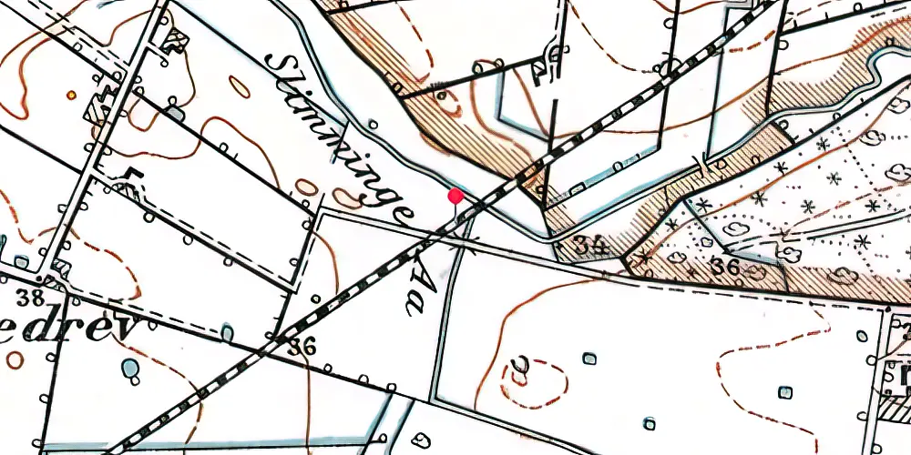 Historisk kort over Enghave (KRB) Trinbræt