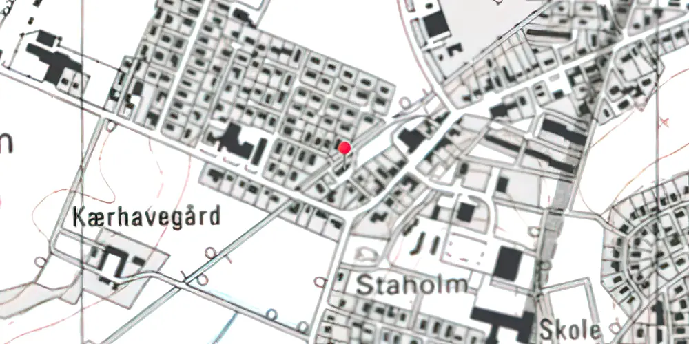 Historisk kort over Klarup Station 