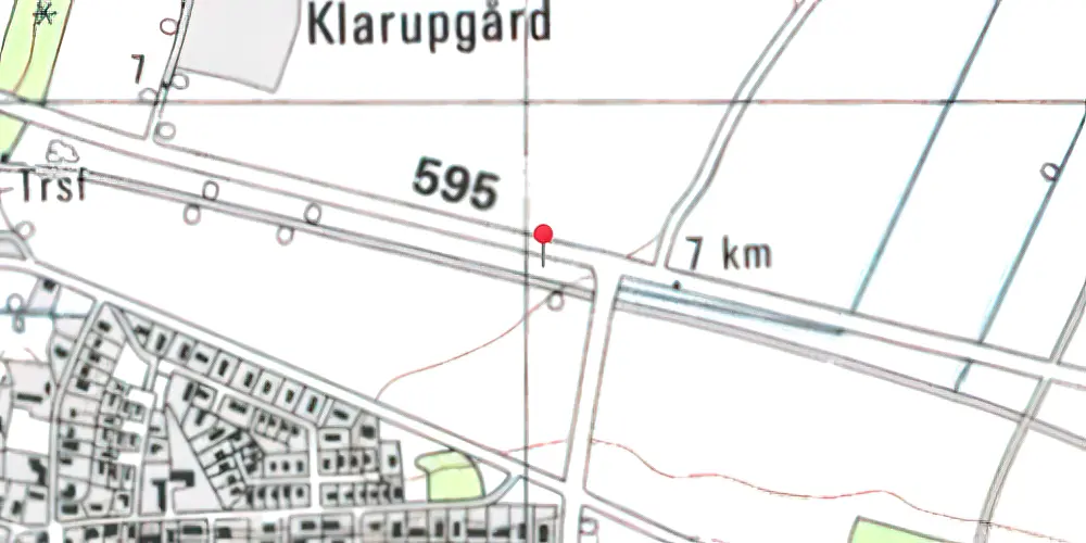 Historisk kort over Stranderholm Trinbræt 