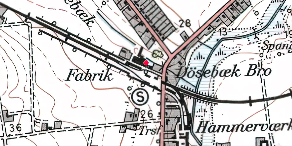 Historisk kort over Godthåb Station