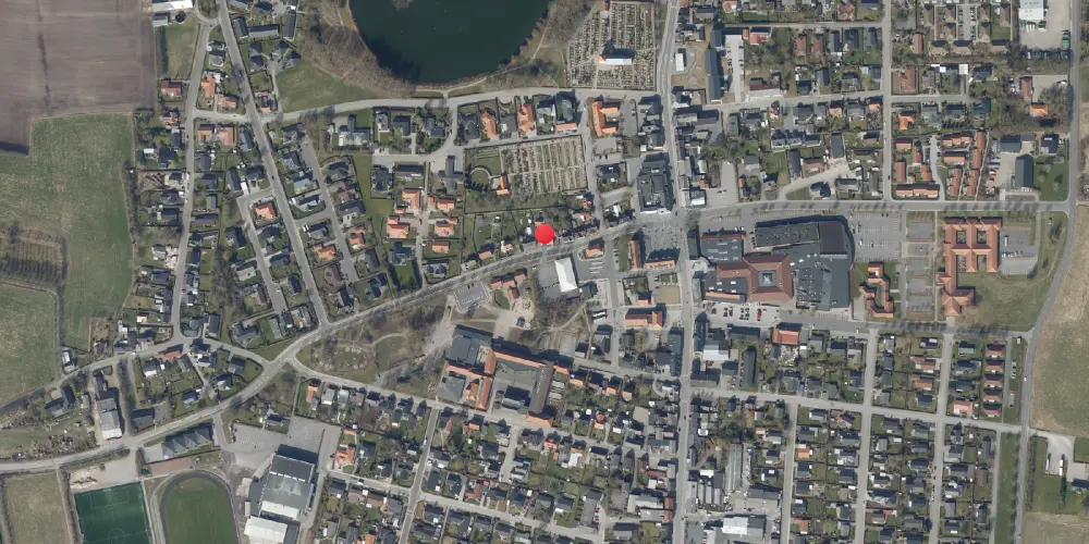 Historisk kort over Farsø Station