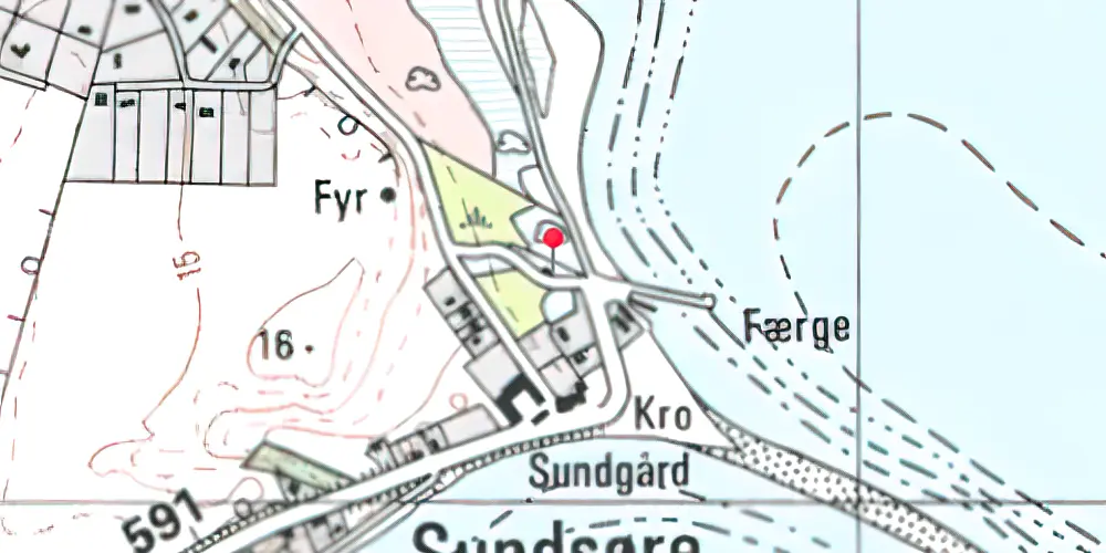 Historisk kort over Sundsøre Godsstation