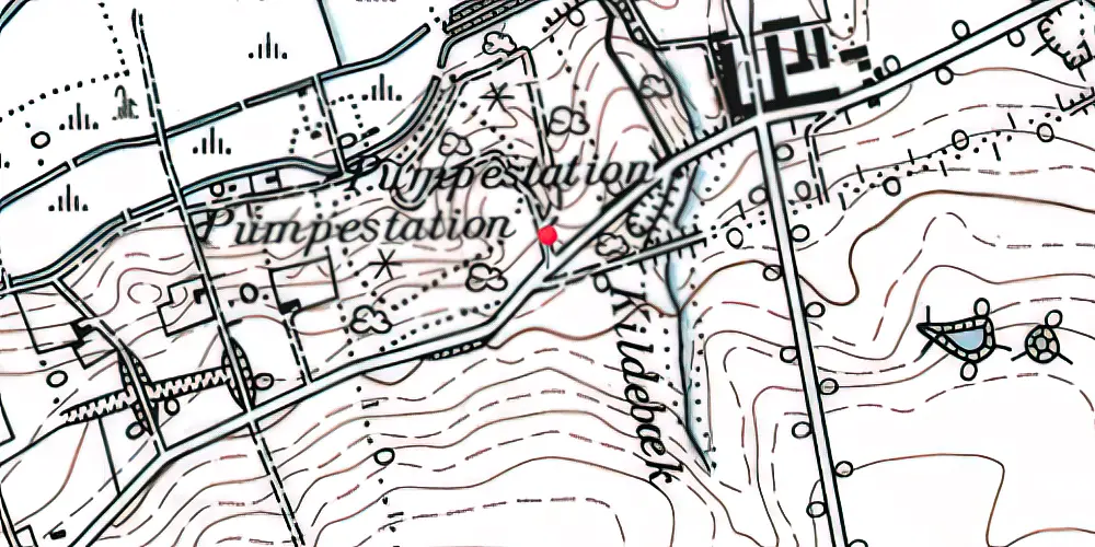 Historisk kort over Constantinsborg Trinbræt
