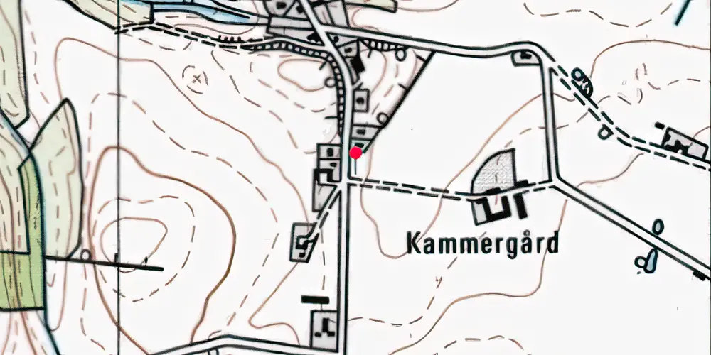 Historisk kort over Røgen Forsamlingshus (Røgenvejen) Trinbræt