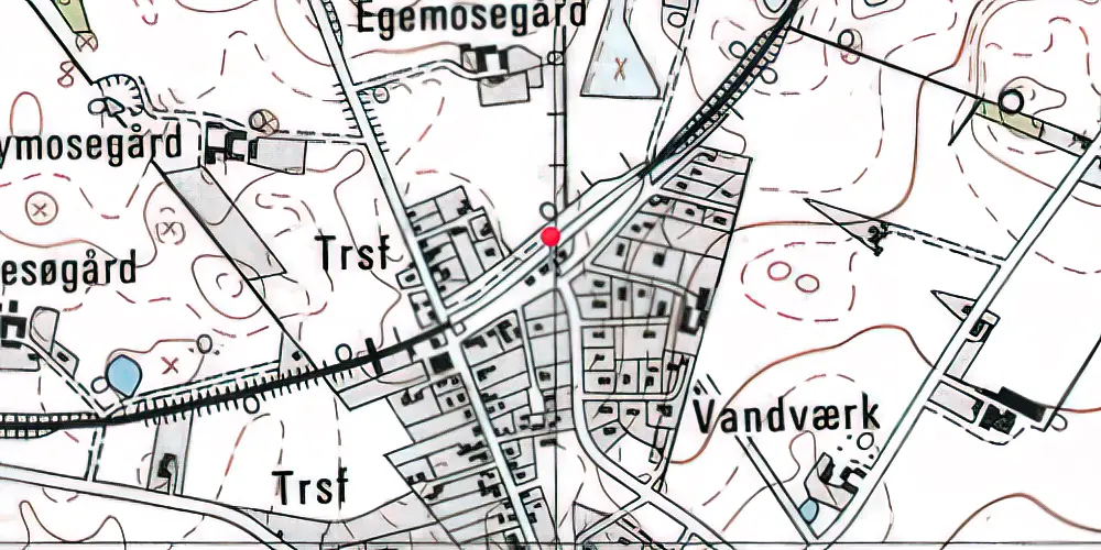 Historisk kort over Grevinge Station