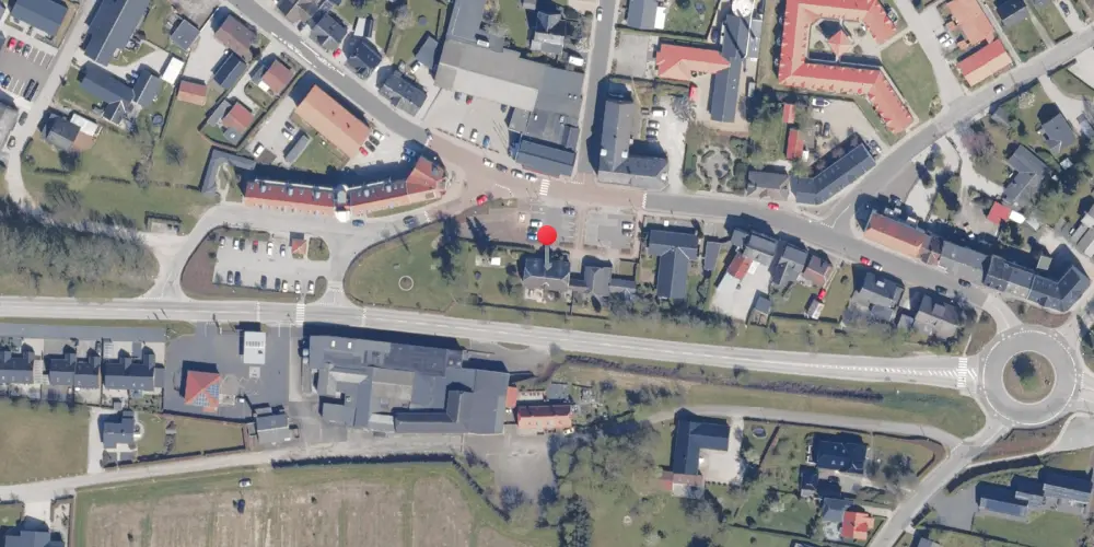 Historisk kort over Thorsø Station