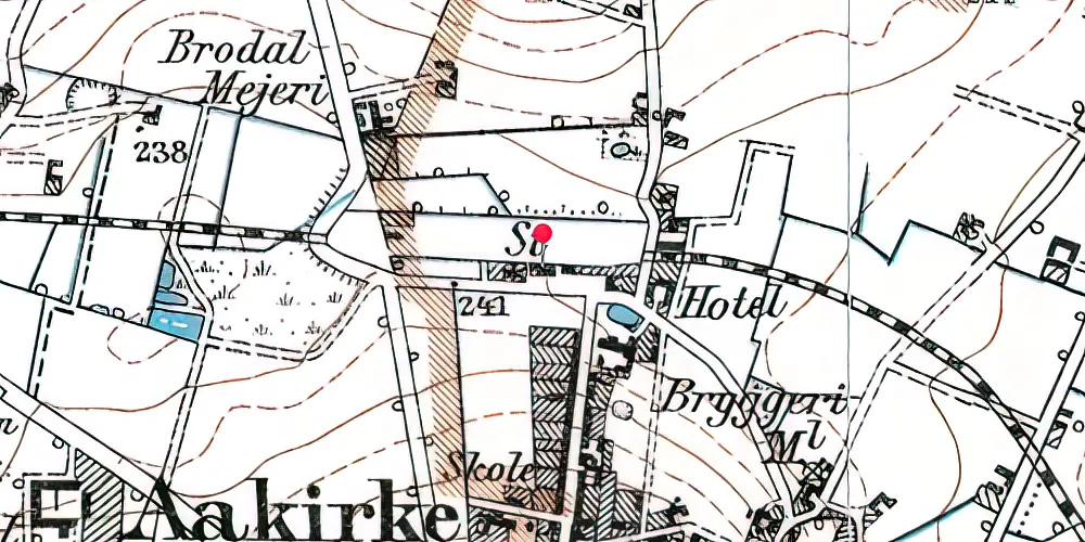 Historisk kort over Aakirkeby Station
