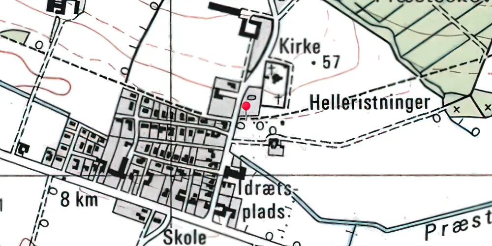 Historisk kort over Nylars Trinbræt