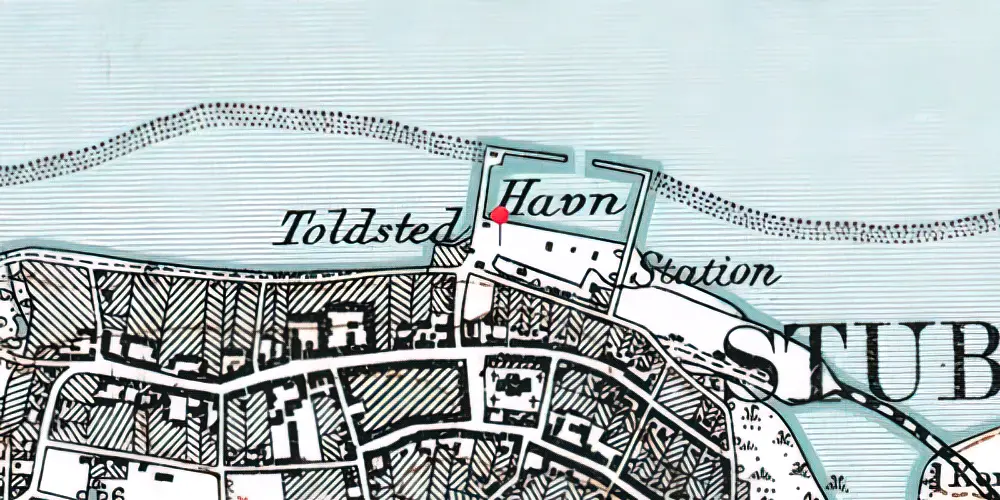 Historisk kort over Stubbekøbing Station