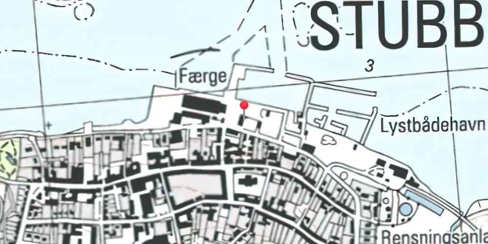 Historisk kort over Stubbekøbing Station