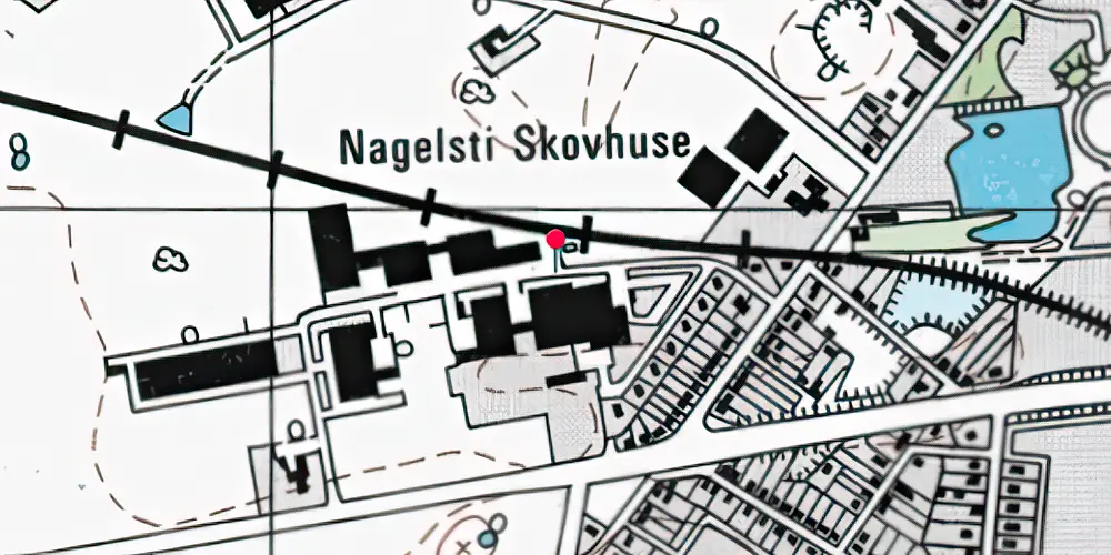 Historisk kort over Nagelsti Trinbræt