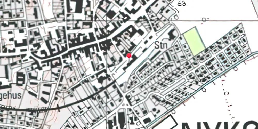 Historisk kort over Nykøbing Sjælland Station