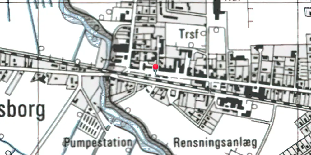 Historisk kort over Allingåbro Station 