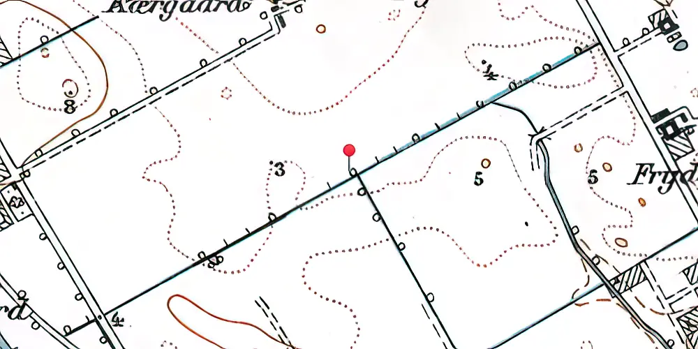 Historisk kort over Avedøre Trinbræt