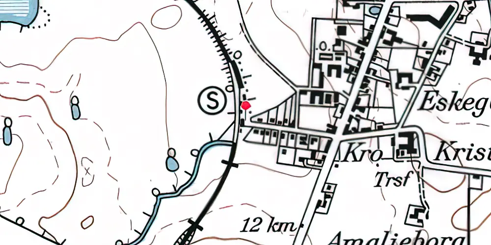 Historisk kort over Beder Station [1884-2002]