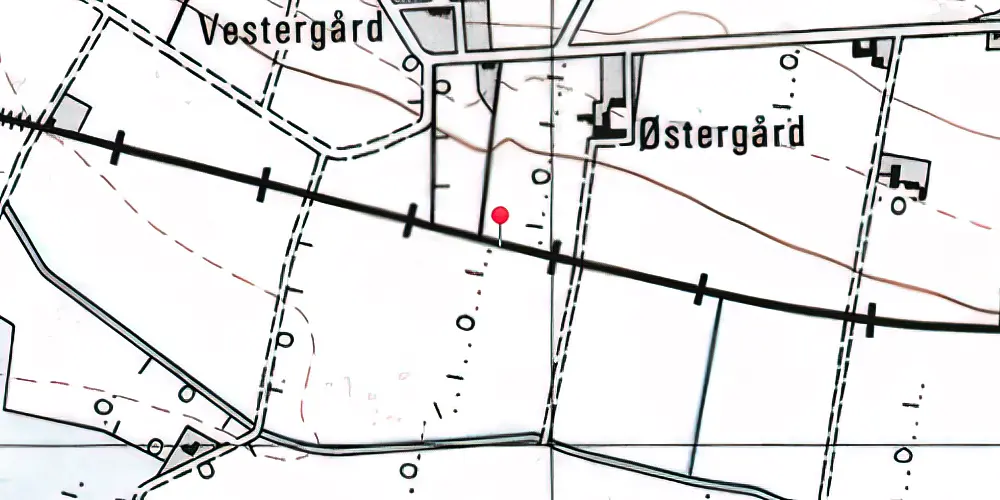Historisk kort over Birk Centerpark Trinbræt 