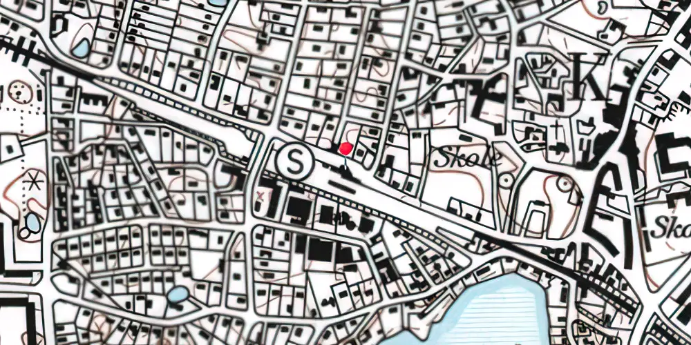 Historisk kort over Birkerød Station