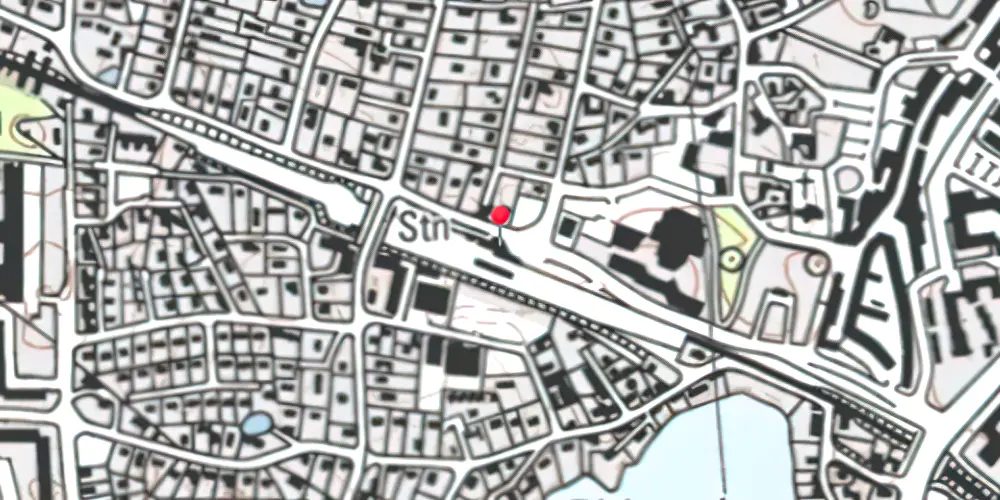 Historisk kort over Birkerød Station 