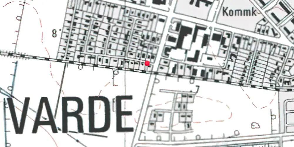 Historisk kort over Boulevarden Trinbræt