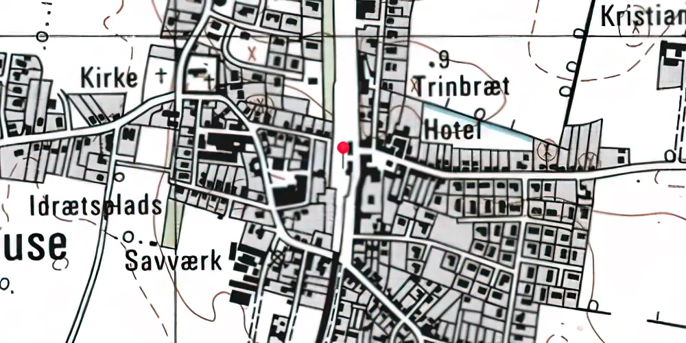 Historisk kort over Eskilstrup Station 