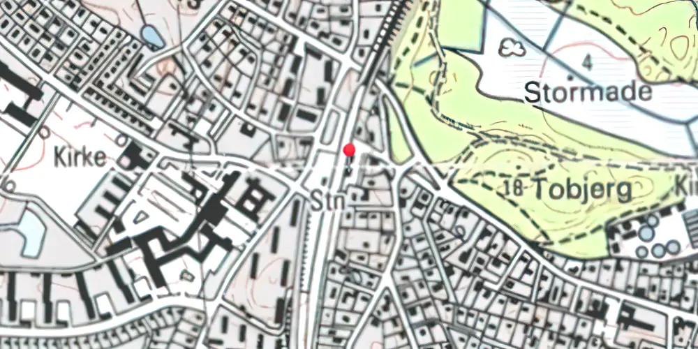 Historisk kort over Espergærde Station