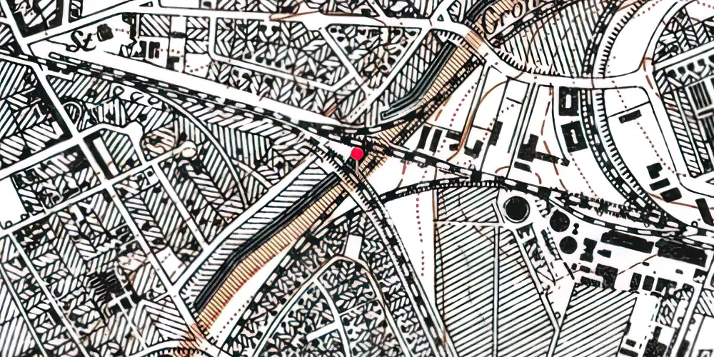 Historisk kort over Flintholm Station