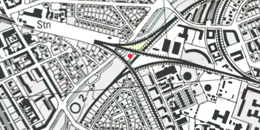 Historisk kort over Flintholm Station