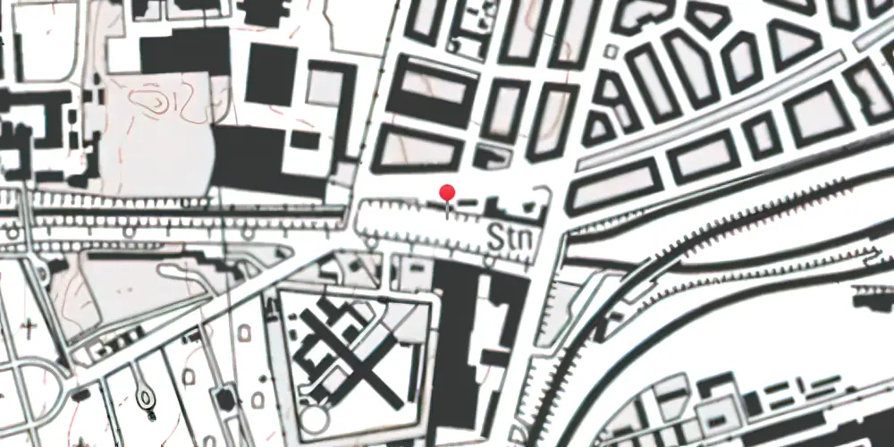 Historisk kort over Frederiksberg Trinbræt