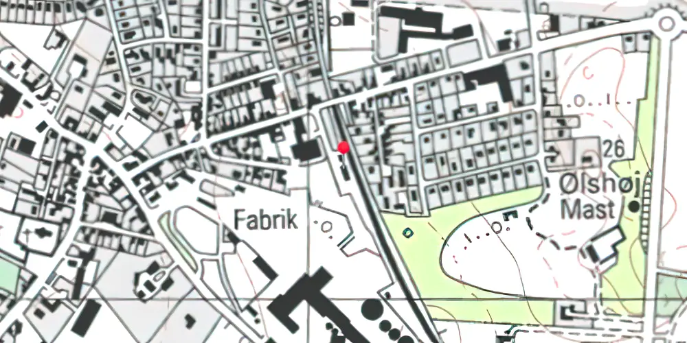 Historisk kort over Gørlev Station 