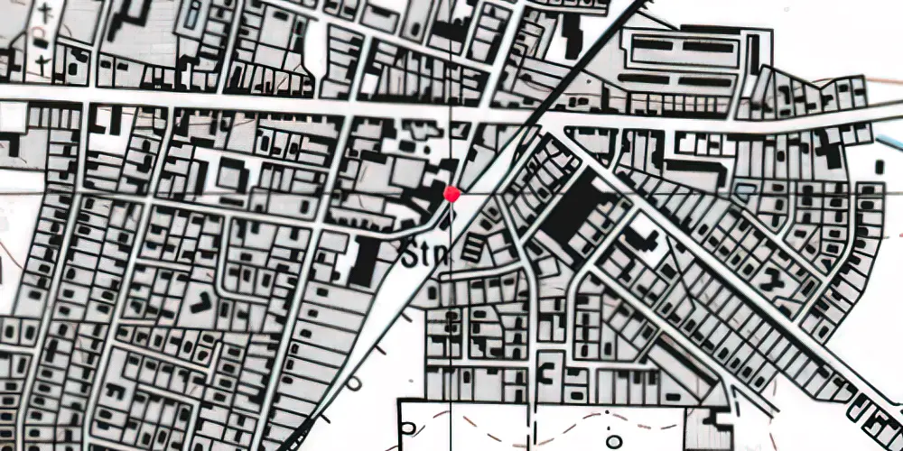 Historisk kort over Hammerum Station