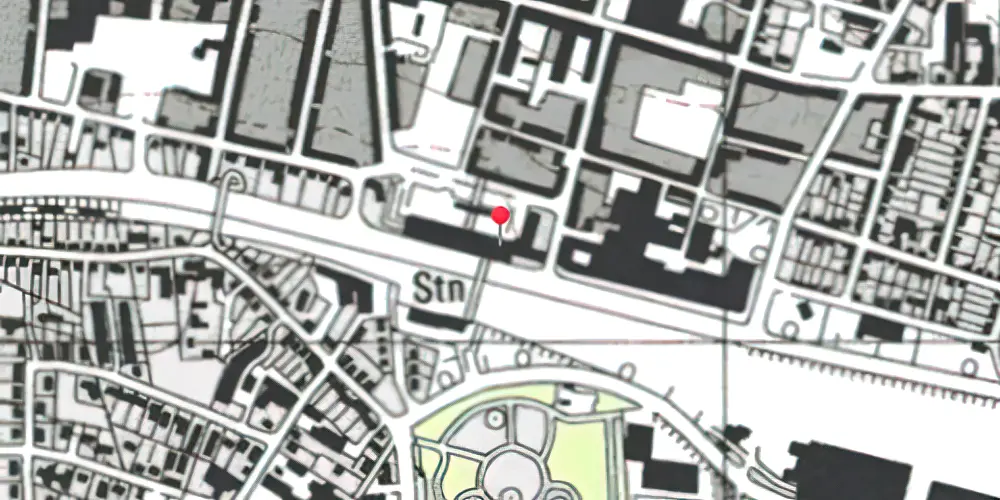 Historisk kort over Herning Banegård Center 