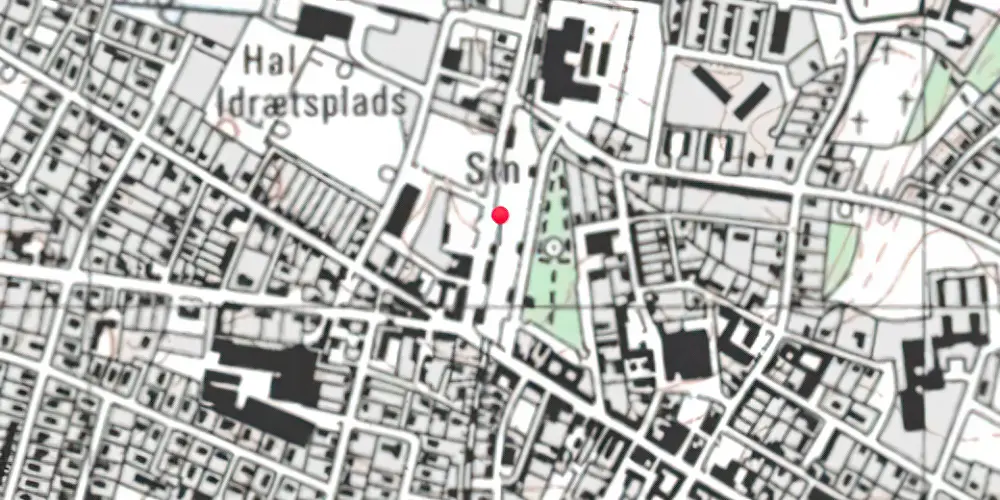 Historisk kort over Hurup Thy Station 