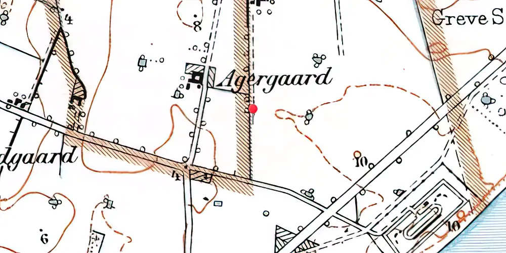 Historisk kort over Karlslunde Station