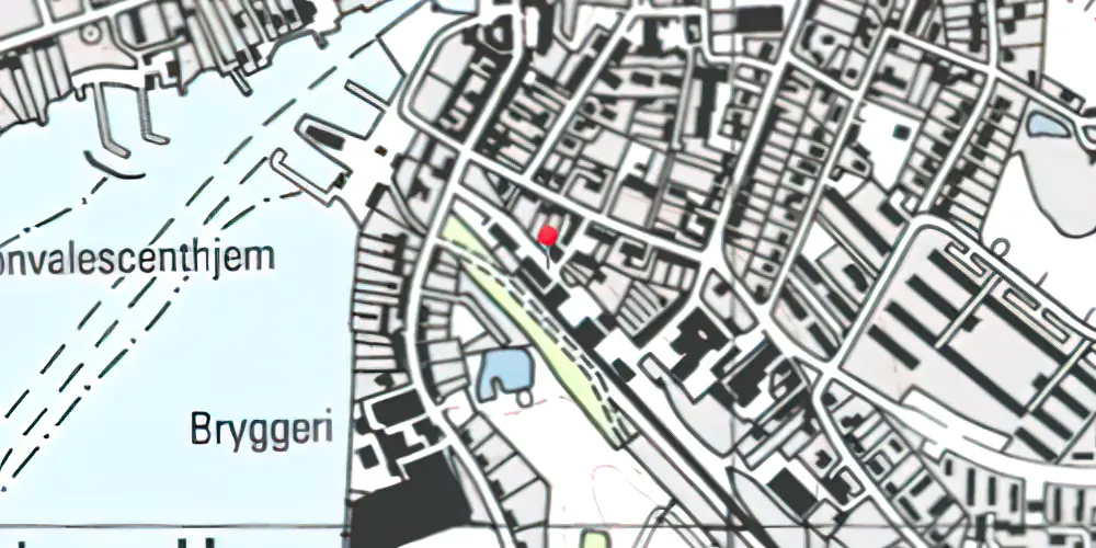 Historisk kort over Skælskør Station 