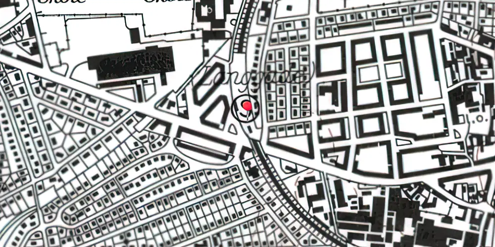 Historisk kort over Langgade Station 