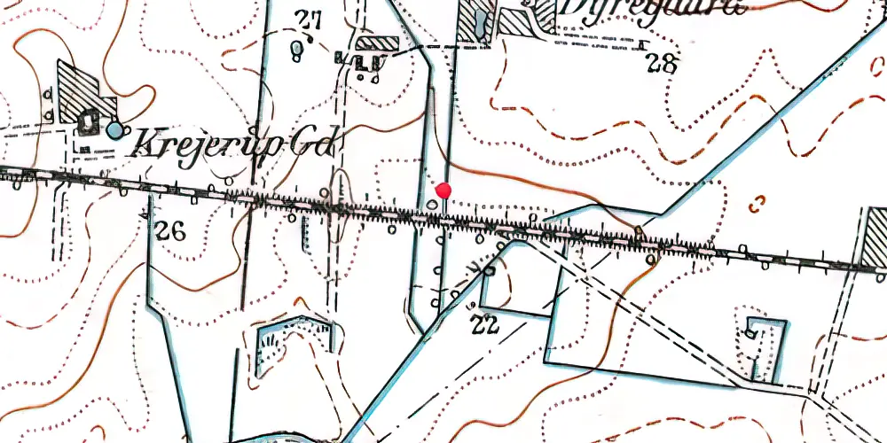 Historisk kort over Malmparken Station