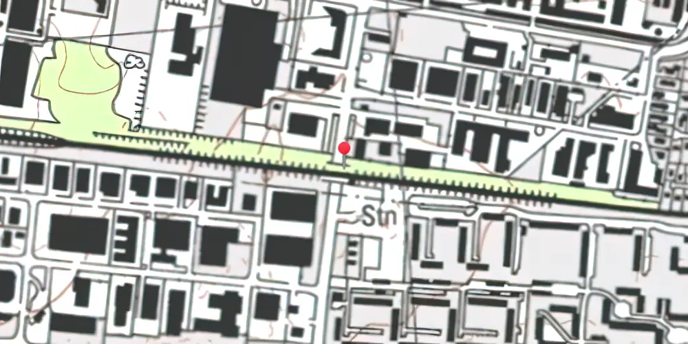 Historisk kort over Malmparken Station