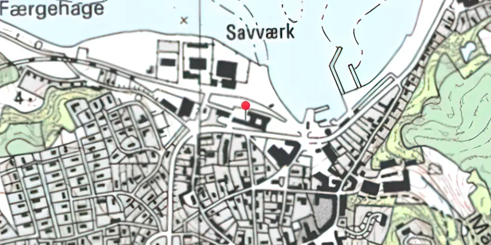 Historisk kort over Mariager Station 