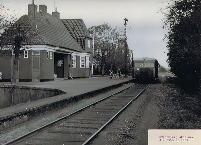 Svinsbjerg station dagen før NKJ banens lukning.