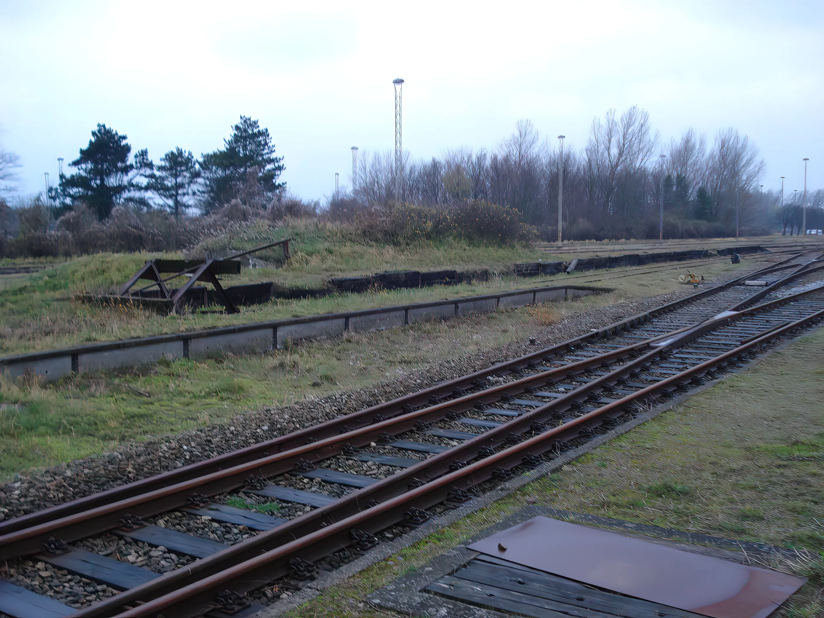 Remise området ved Gedser Station.