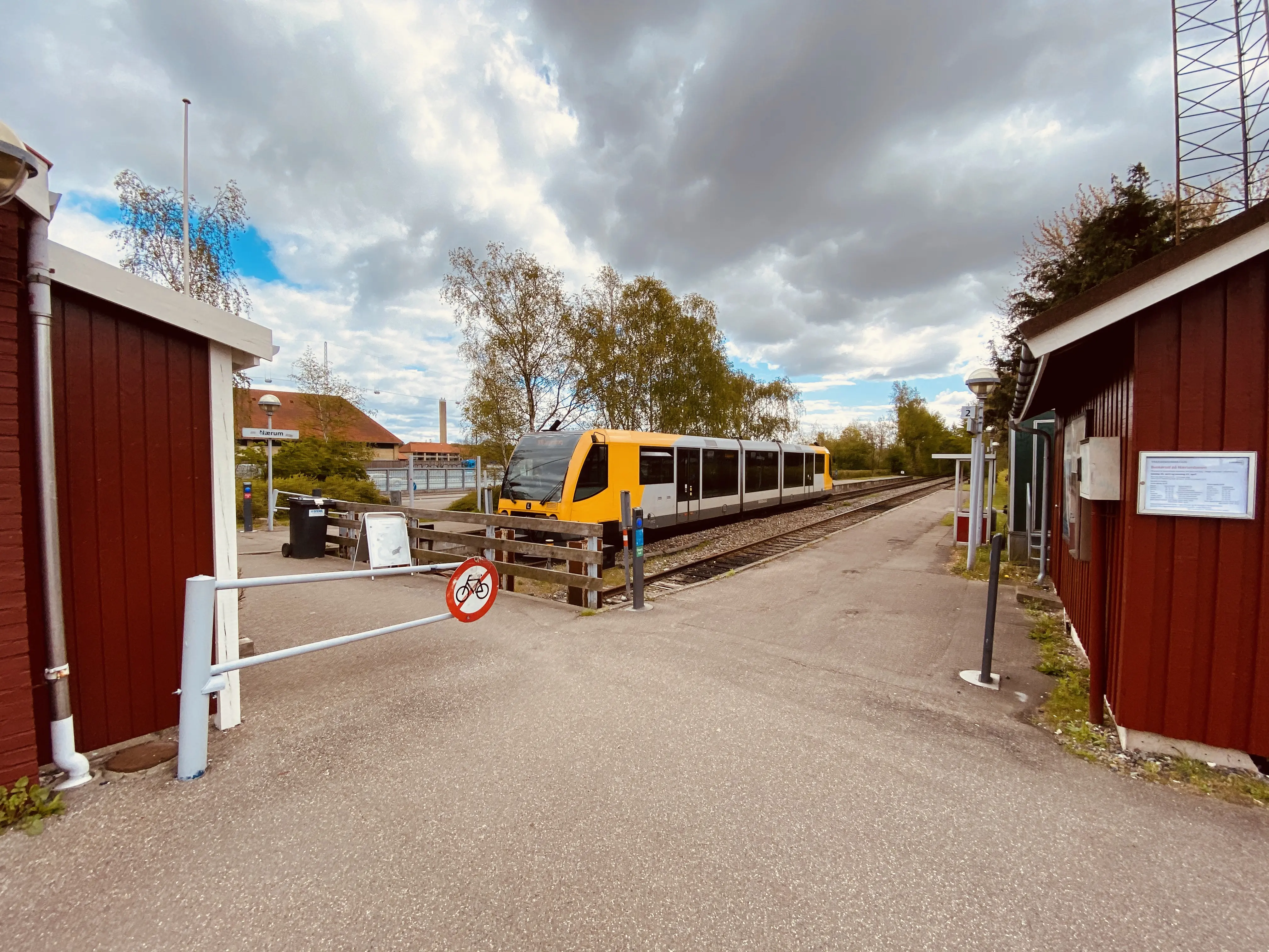 Billede af Nærum Station.